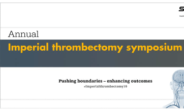 Annual Imperial Thrombectomy Symposium 19